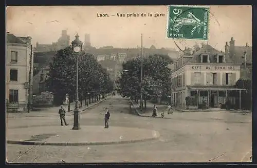 AK Laon, Vue prise de la gare