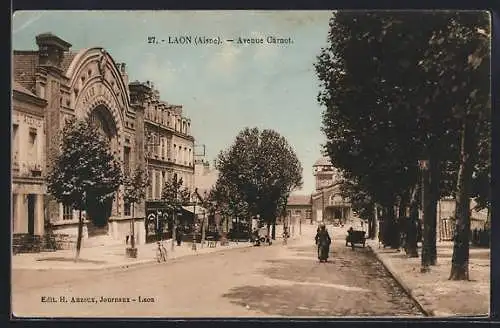 AK Laon /Aisne, Avenue Carnot