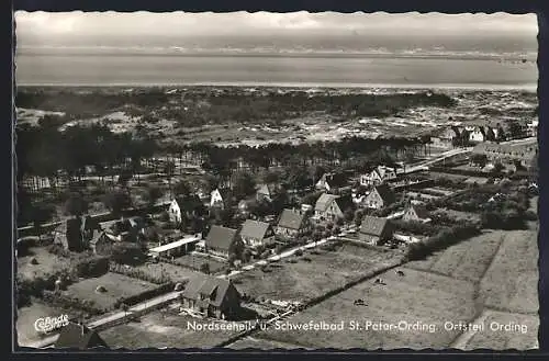 AK St. Peter-Ording, Ortsteil Ording aus der Vogelschau