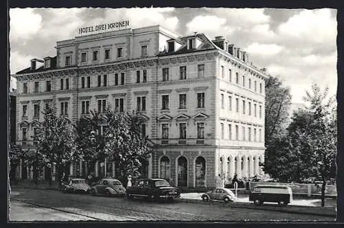 AK Augsburg, Hotel Drei Kronen