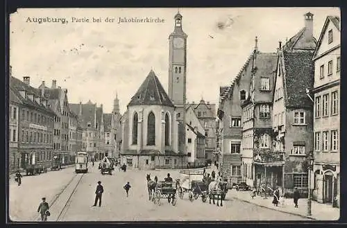 AK Augsburg, Partie bei der Jakobinerkirche