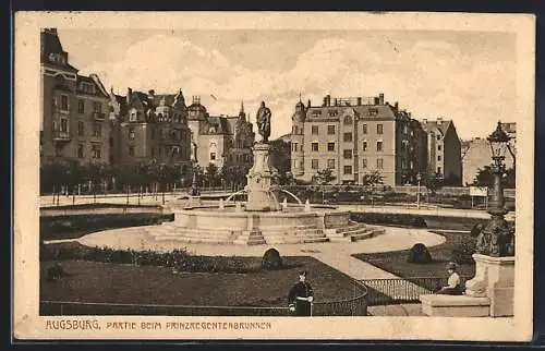 AK Augsburg, Prinzregentenbrunnen