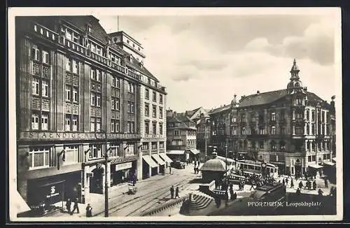 AK Pforzheim, Ständige Musterausstellung am Leopoldsplatz