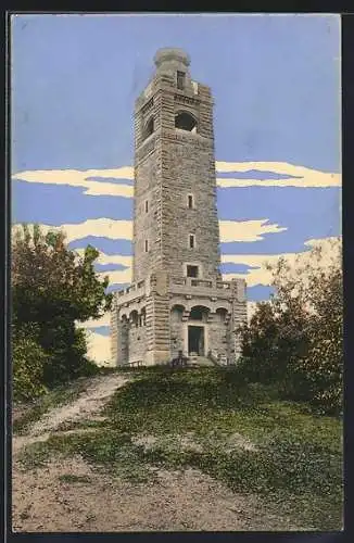 AK Eschwege, Bismarckturm auf dem Leuchtberge