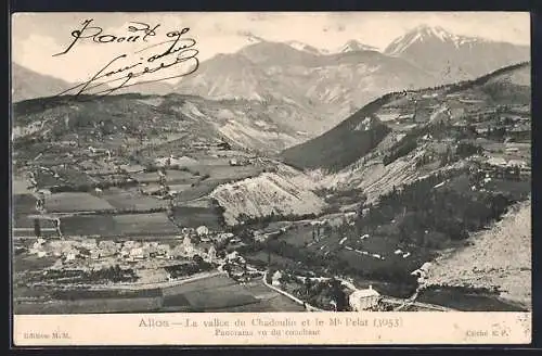 AK Allos, Panorama vu du couchaut