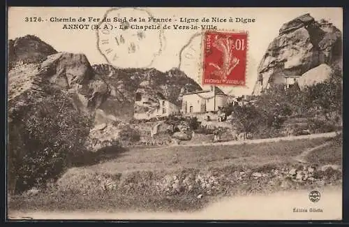 AK Annot /B. A., La Chapelle de Vers-la-Ville