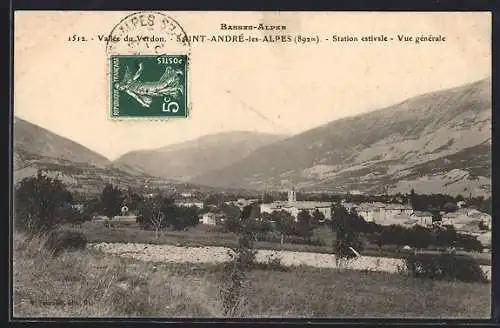 AK Saint-André-les-Alpes, Vue générale