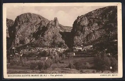 AK Moustiers-Sainte-Marie, Vue générale