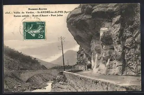 AK St-André-les-Alpes, Route d`Annot, Pont Julien