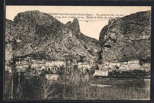 AK Moustiers-Sainte-Marie, Vue générale