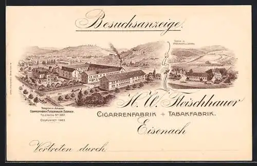 AK Eisenach, Cigarrenfabrik und Tabakfabrik H. W. Fleischhauer