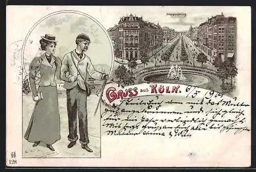 Lithographie Köln-Neustadt, Hohenstaufenring