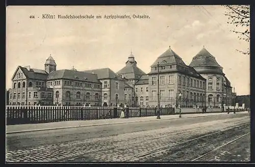 AK Köln-Neustadt, Handelshochschule am Agrippinaufer, Ostseite