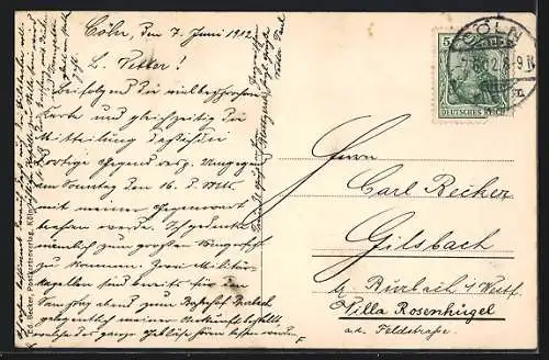 AK Köln-Neustadt, Handelshochschule am Agrippinaufer, Ostseite