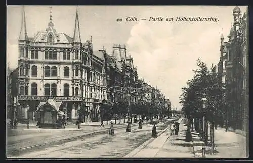 AK Köln-Neustadt, Partie am Hohenzollernring