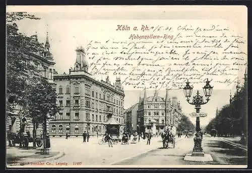 AK Köln-Neustadt, Partie am Hohenzollern-Ring