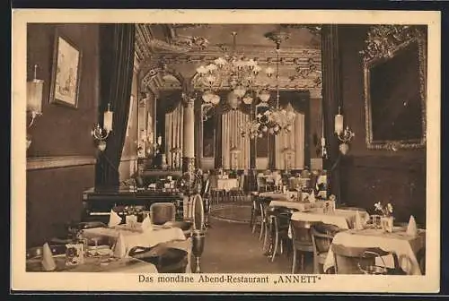 AK Köln, Abend-Restaurant Annett, Salomonsgasse 13