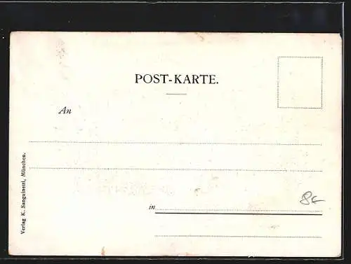 AK München, Eingestürzte Corneliusbrücke 1902