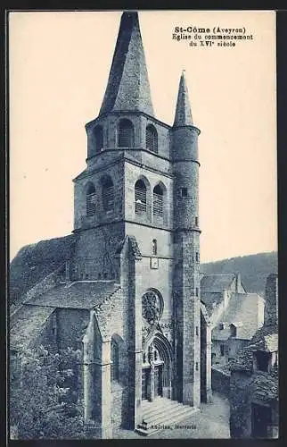 AK St-Côme /Aveyron, Eglise du commencement du XVIe siècle