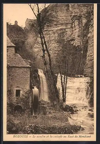 AK Bozouls, Le moulin et la Cascade au Saut du Mendiant