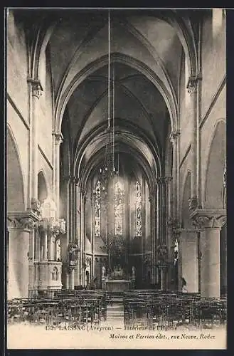 AK Laissac /Aveyron, Intérieur de l`Eglise