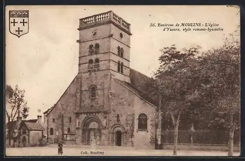 AK Moulins, L`église d`Yzeure, Style romano-byzantin