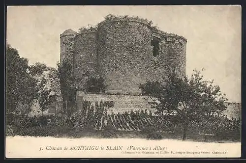 AK Varennes sur Allier, Château de Montaigu le Blain