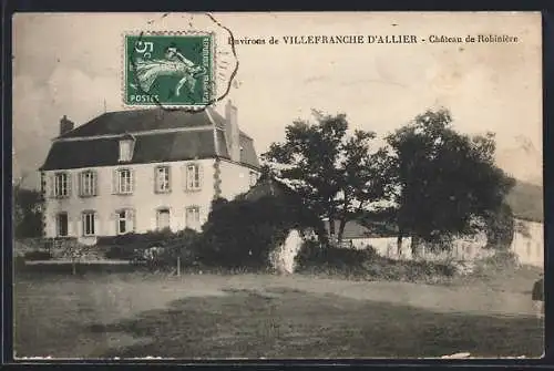 AK Villefranche d`Allier, Château de Robinière