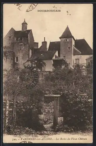 AK Varennes-sur-Allier, Bourbonnais, Les Restes du Vieux Château