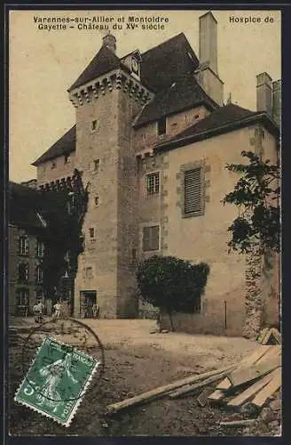 AK Varennes-sur Allier, Hospice de Gayette, Château du XVe siècle