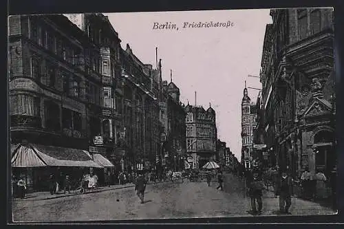 AK Berlin, Partie in der Friedrichstrasse