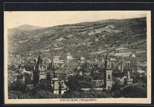 AK Weinheim /Bergstrasse, Teilansicht