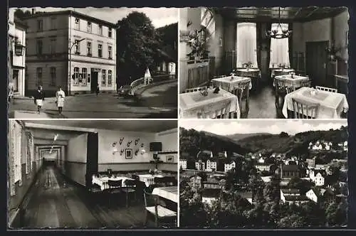 AK Schalksmühle /Volmetal, Hotel zur Post, Innenansichten Restaurant und Kegelbahn