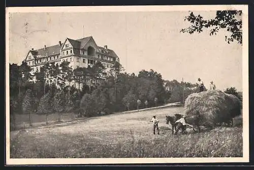 AK Bad Salzhausen, Ernst-Ludwig-Heim, Ferienheim für Handel und Industrie