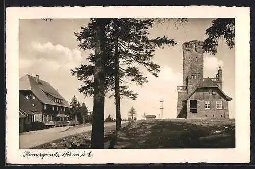 AK Hornisgrinde, Gasthof und Aussichtsturm