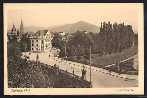 AK Freiburg i. B., Friedrichsbrücke