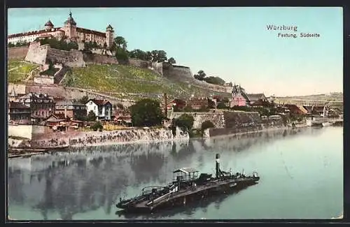 AK Würzburg, Südseite der Festung