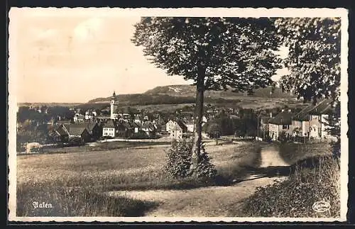 AK Aalen, Teilansicht mit Kirche