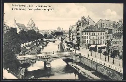 AK Strassbourg, Vue prise des quais