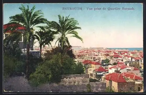 AK Beyrouth, Vue prise de Quartier Sursock