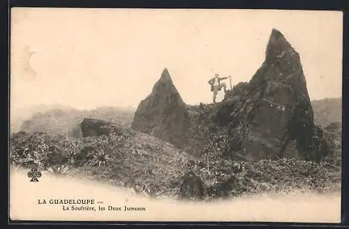 AK La Guadeloupe, La Soufrière et les Deux Jumeaux