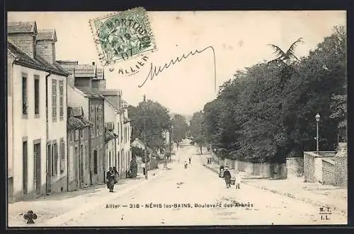 AK Néris-les-Bains /Allier, Boulevard des Arènes