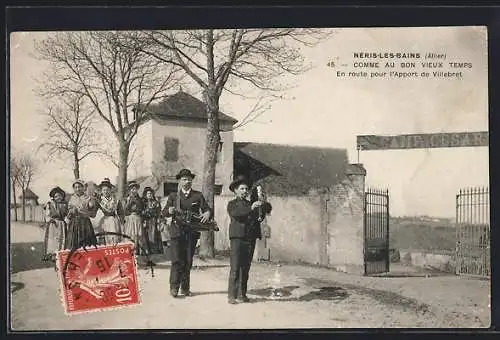 AK Néris-les-Bains, Comme au Bon vieux Temps