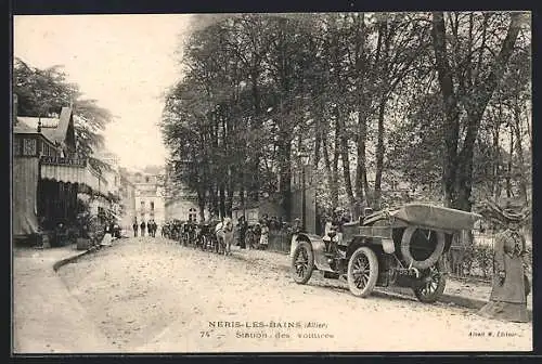 AK Neris-les-Bains, Station des voitures