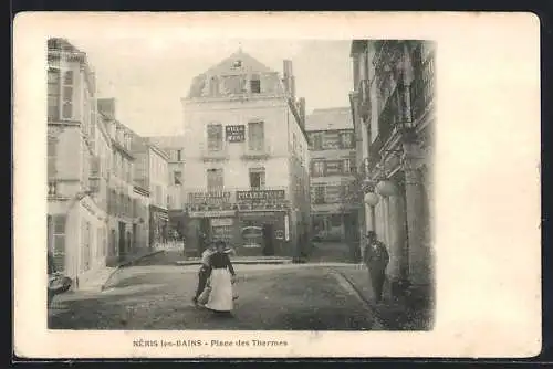 AK Neris-les-Bains, Place des Thermes, Villa du Midi