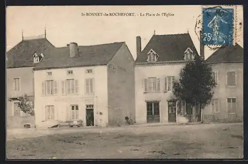 AK Saint Bonnet de Rochefort, La Place de l`Église