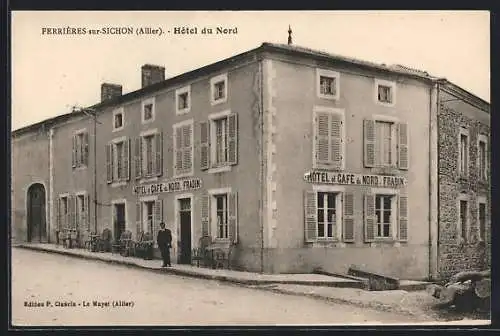 AK Ferrières-sur-Sichon /Allier, Hôtel du Nord