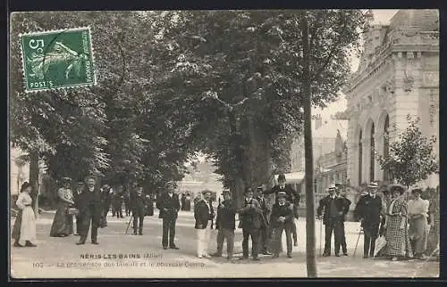 AK Néris-les-Bains /Allier, La promenade des tilleuls et le nouveau Casino