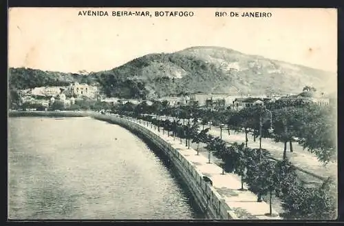 AK Rio de Janeiro-Botafogo, Avenida Beira-Mar an der Promenade