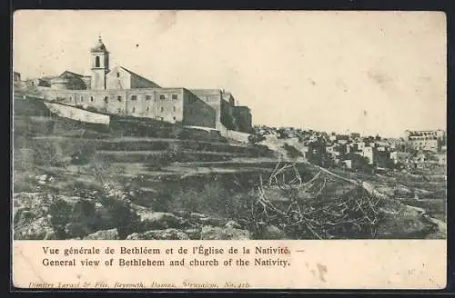 AK Bethlehem, General view and church of the Nativity